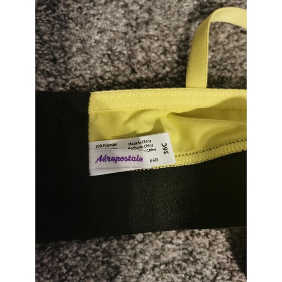 Aeropostale Convertible Yellow Bra Size 36 C Wireless - Picture 4 of 7